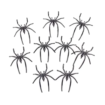 100 Db Gyűrű Tartozékok Reális Pókok Halloween Dekoráció, Kellékek M, Műanyag