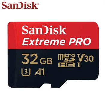 100% Eredeti Sandisk Memory Card Extreme PRO Kártya 32 GB olvasási Sebesség Akár 100MB/s A1 Osztály 10 U3 V30 UHS-én Micro SD Kártya