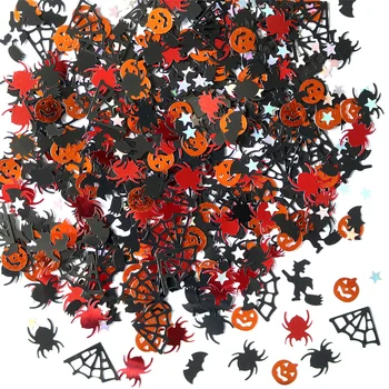 15g Halloween Tök Boszorkány Pókháló Bat Konfetti Haza Party Dekoráció DIY Scrapbooking Kellékek Halloween Dekoráció