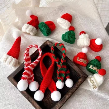 1db Karácsonyi Sapka Torta Dekoráció, Kézműves Mini Kalap Nyalóka, Cukorka kupakját Desszertet is, DIY Nagykereskedelmi