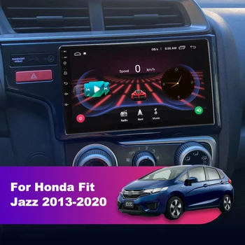 2 Din Android 11 Autó Rádió Honda Fit Jazz 2013-2020 Multimédia Lejátszó GPS Navigációs Képernyő 2din 8G+128G DSP Hifi