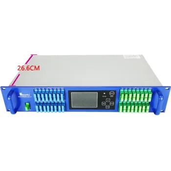 2U 1550nm XGS-WDM PON EDFA 32 Port 19dBm Üvegszálas Optikai Erősítő CATV GPON EDFA az FTTH Triple Play Hálózat