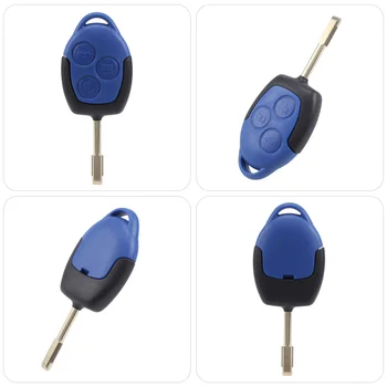 3 gomb fedezze shell kulcs távirányító test & kulcs ford transit kék