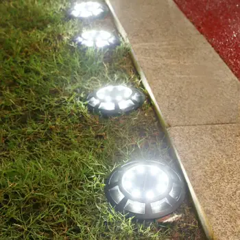 32 LED-es Napelemes Lámpák Kültéri Kerti Gyep, Udvar Fedélzeti Led IP65 Vízálló Út Padló Alatt Földre, Spot Lámpa, Éjjeli Fény