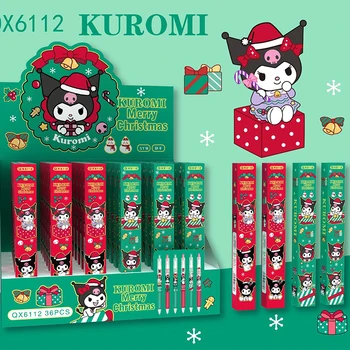 36 Új Sanrio Karácsonyi Rajzfilm Kuromi Nyomja meg a Semleges Tollak Titkos Doboz Sima Gyors Száraz Aranyos Diák Írószer Karácsonyi Ajándékok