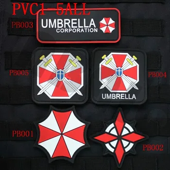 3D PVC patch Biológiai Umbrella Corporation U. B. C. S Gumi javítás