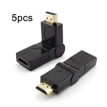 5db 360 Forgatás, Állítható, HDMI-kompatibilis Férfi-Nő Csatlakozó Adapter Hosszabbító Kábel Átalakító Asztali PC 4K-s, 3D-s