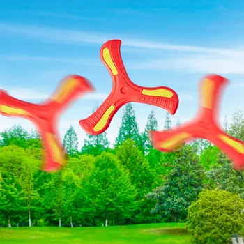 A gyermekek Játék Bumeráng V-Alakú Dart Visszatér a Bumeráng Dobott Cél Spinner Három Élű Repülő Korong Szülő-Gyermek