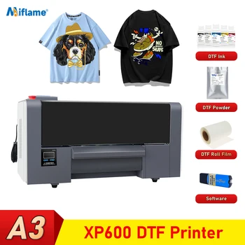 A3+ DK Nyomtató EPSON Kettős nyomtatófej XP600 Közvetlenül Film Nyomtató Elő-fűtés Nyomtatás Közvetlenül át Film póló Pr