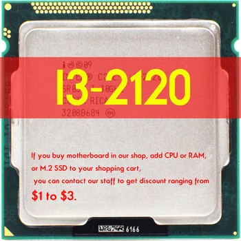 Core I3 2120 3M Cache 3.3 GHz-es LGA1155 65 w-os asztali CPU processzor I3-2120 Atermiter B75 Alaplap Intel LGA 1155 készlet