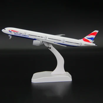 Fröccsöntött 1/400 Skála British Airways B777-300ER Alufelni Szimulációs Modell Ajándéktárgy, Dekoráció, Ajándék, Kijelző Gyűjtemény