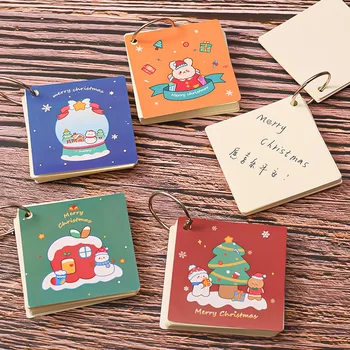 Karácsonyi Tekercs Könyv Diák Irodaszer Jegyzetfüzet Kreatív Kawaii Tervező Újdonság Aranyos Mini Notebookok Diák Irodaszerek Új