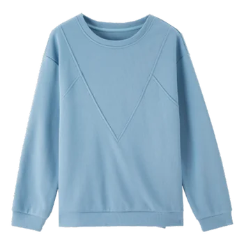Kora tavasszal kerek nyakú pulcsi nők 2023 új divat ingázó egyszerű pulóver felső