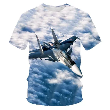 Légi Harcos Grafikus Póló Férfi Felsők 3D Nyomtatás Női Ruha Alkalmi Gyerekek T-shirt Vicces Fiúk Lányok Streetwear