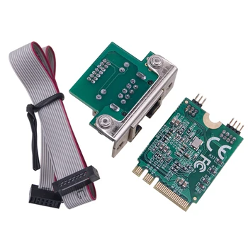 M. 2 Gigabit Ethernet Hálózati Kártya RTL8125BG Chip M2-es RJ45 Hálózati Adapter Mini PCIE PCIE Busz Hálózati Kártya
