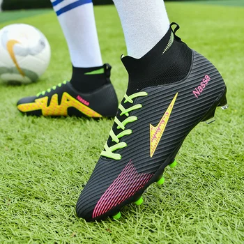 Magas minőségű Foci cipő C. Ronaldo Verseny képzés cipő csúszásgátló kopásálló Fustal labdarúgással csizma Chuteira Társadalom