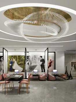 Nappali modellezés csillár modell szoba, luxus különleges alakú lámpák hotelben étterem