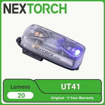 Nextorch UT41 LED-EDC Zseblámpa 20 Lumen C-Típusú Újratölthető Jel Fény Kettős Oldalon Kapcsolók 6 fényforrások Mini Zseblámpa