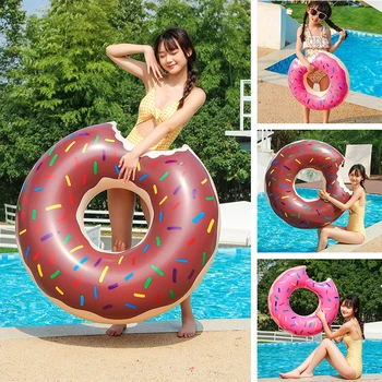 Nyári Fánk Medence Úszó Gyűrűs Felfújható Úszás Gyűrű Játék Gyerekek Tengerparti Játék Szabadtéri Játék Víz Úszás Gyűrű Játékok