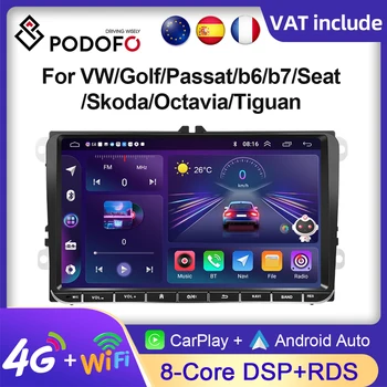 Podofo Android autórádió Multimédia Lejátszó VW/Vw/Golf/Passat/b6/b7/Seat/Skoda/Octavia/Tiguan Navigációs /Polo-GPS