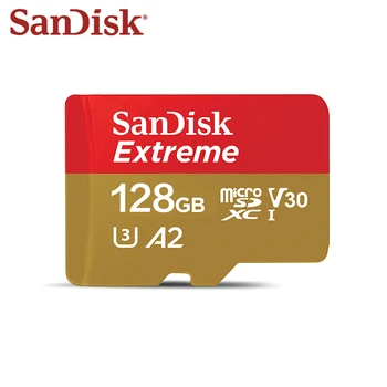 SanDisk Extreme Micro SD Kártya 256 128 GB 64 gb-os A2 Memória Kártya 32 gb-os A1-U3 V30 Eredeti TF Kártya Mobil Játék Flash Kártya