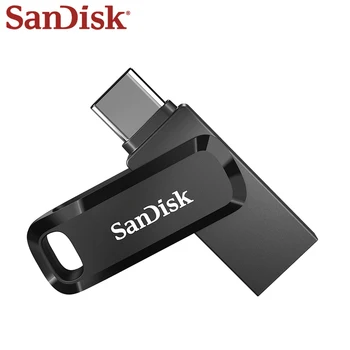 SanDisk Ultra Kettős Meghajtó Go USB-3.1 C Típusú 128 GB 64 gb-os OTG U Lemez Memory Stick USB-A Típusú 256G 512 gb-os Pendrive-ot A Telefon/Tablet/PC