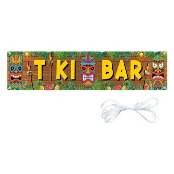 Tiki Banner Parti Fesztivál Fotózás Dekoráció Trópusi Banner