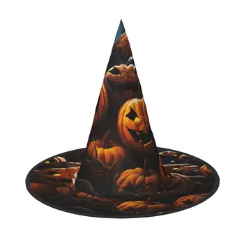 Tök Érdekes Dekoráció Boszorkány Kalap Halloween Boszorkány Kalap Gyerekeknek Parti Kellékek Dekoráció Kerti Fán Lógó Dísz