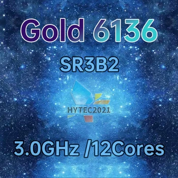 Xeon Arany 6136 SR3B2 3.0 GHz-es, 12-Mag 24-Szálak 24.75 MB 150W LGA3647 C621