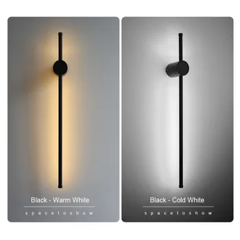 Éjjeli Lámpa, Három-szín Fényerő Vonal Lámpa Északi Háttér Fali Lámpa-Világítás, Dekoráció Fal Világító Fali Lámpa Hosszú