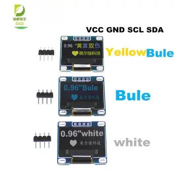 Új Diy 4 tűs 0.96 fehér 0.96 hüvelykes OLED modul Új 128X64 OLED LCD LED Kijelző Modul Az Arduino 0.96 