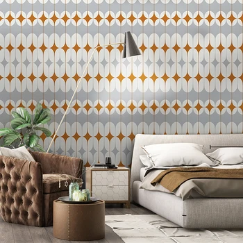 Új Háttérkép Kreatív Geometriai Minta Modern Nappali, Hálószoba, TV Háttér Dekoráció Papírból Peint Falfestmény 3D Marokkó
